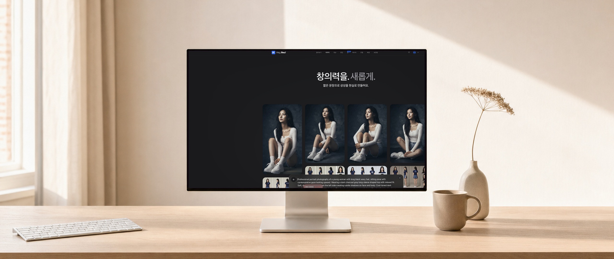 her · 음성 입력